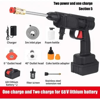 HIDROLAVADORA INALAMBRICA DE ALTA PRESION CON DOS BATERIAS + MALETIN Y TAPETE GRATIS